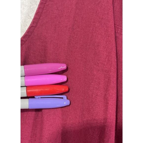 Vtg 90s Jessica Holbrook Linen Blend Jumper Maxi Dress 3X Lagenlook Teacher NWOT - Picture 9 of 9